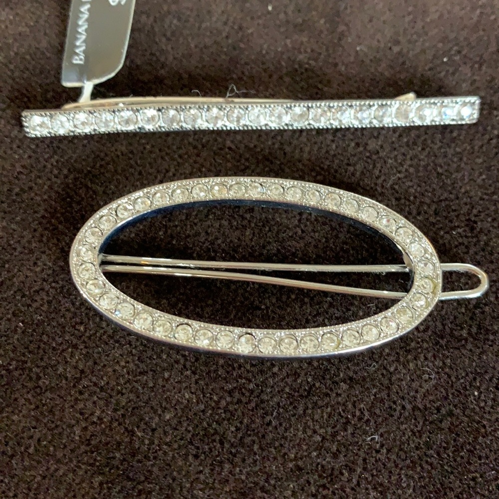 Faux Diamond Barrettes Banana Republic